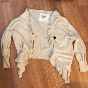 Abercrombie and Fitch open front sweater